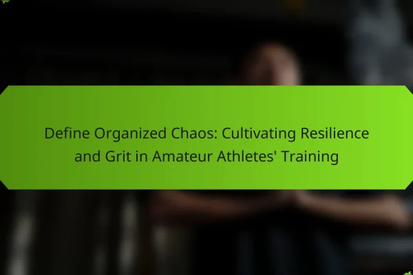 Define Organized Chaos: Cultivating Resilience and Grit in Amateur Athletes’ Training
